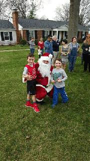 Santa Visits Frontenac 2015